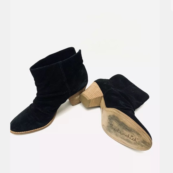 Splendid Size 7 Women’s Black Suede Ankle Boots - Picture 2 of 7